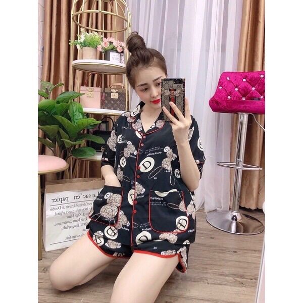 (Bigsize 50-110kg) Đồ bộ Lụa Nhật 2 túi cao cấp - Bộ Đùi