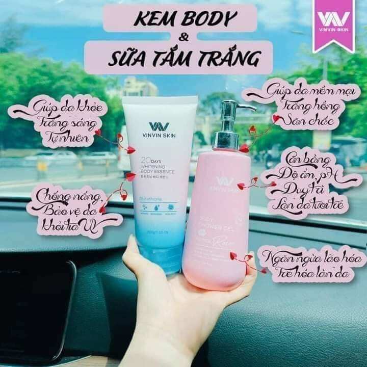 Sữa kích tắm trắng da Vinvinskin