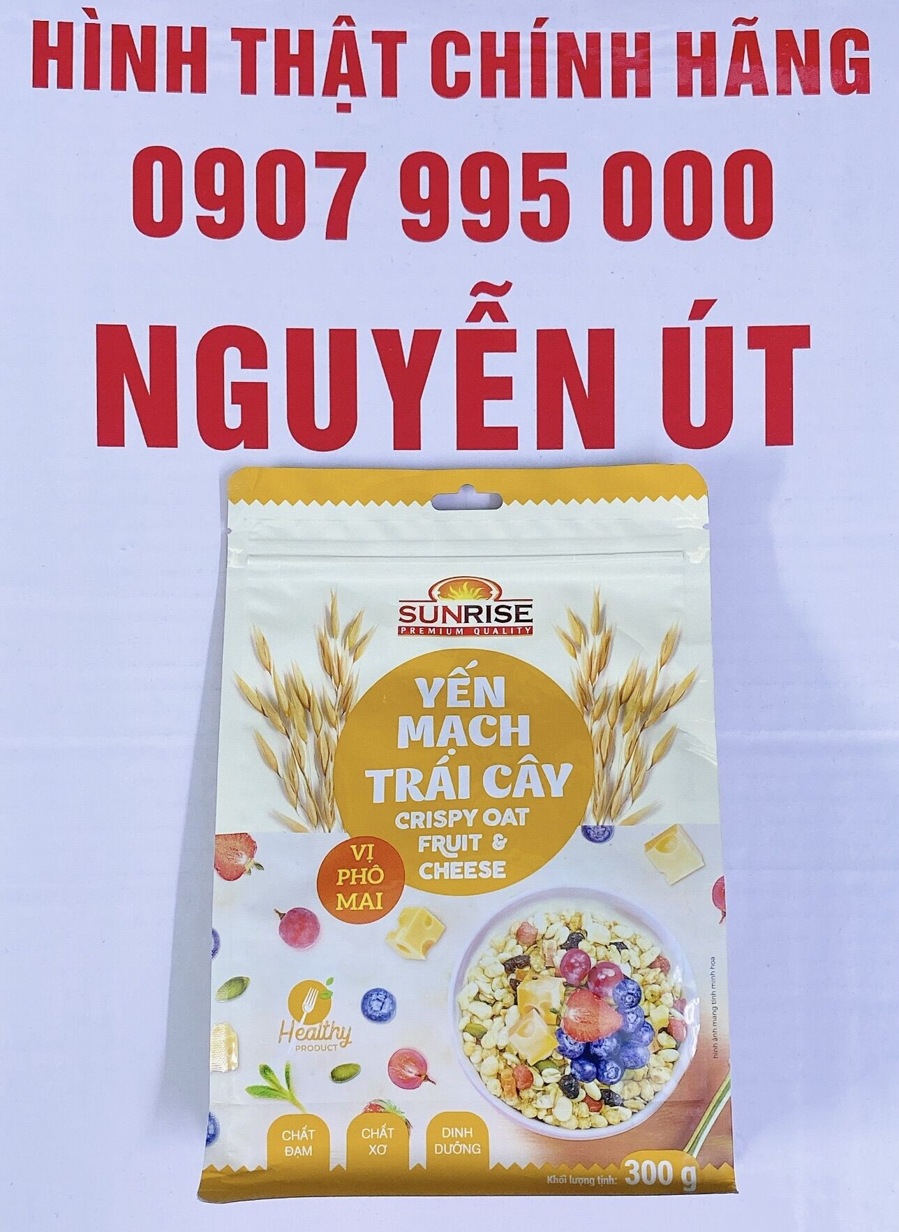 Yến mạch trái cây sunrise túi 300g