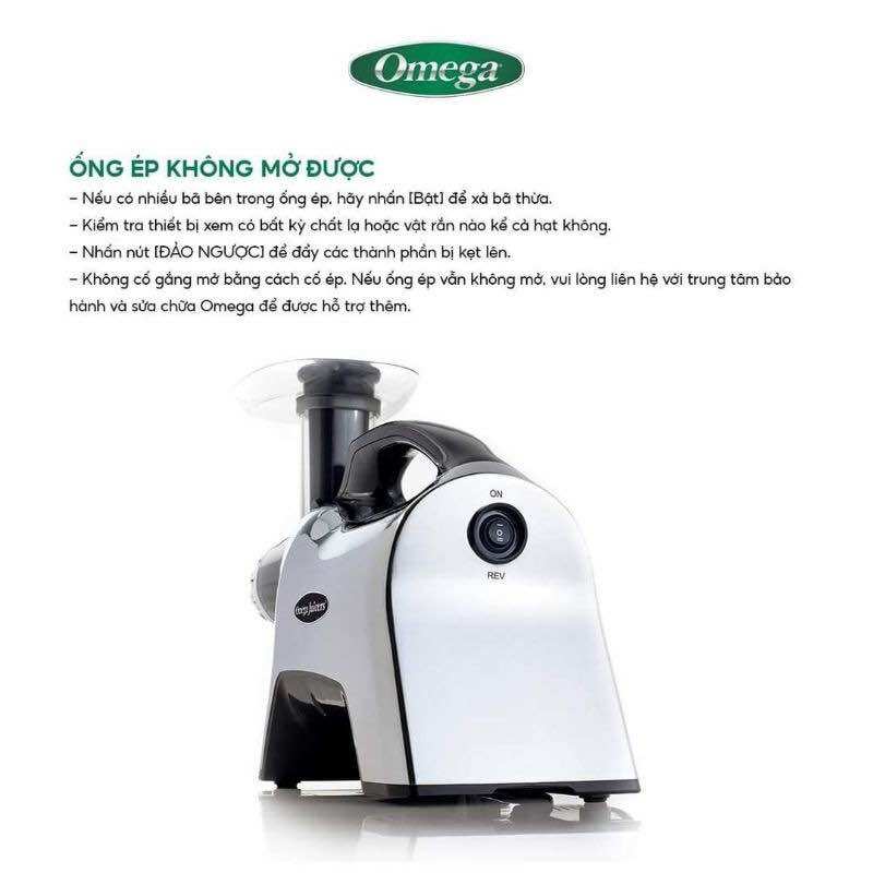 Máy Ép Chậm Omega CNC82 Ép Rau Hoa Quả Siêu Kiệt Bã