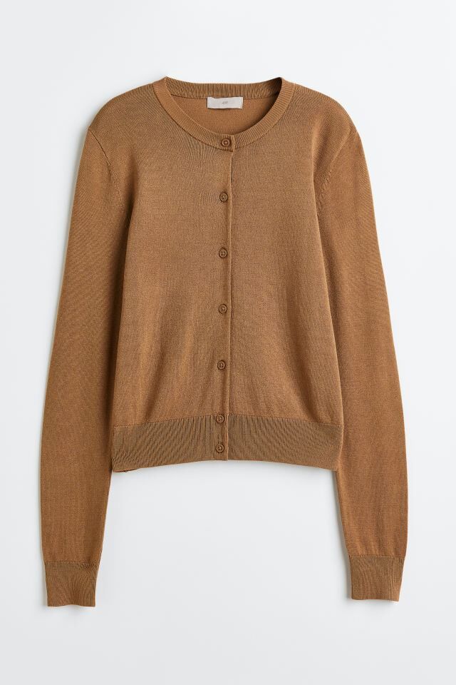 Cardigan Cổ Tròn Hm