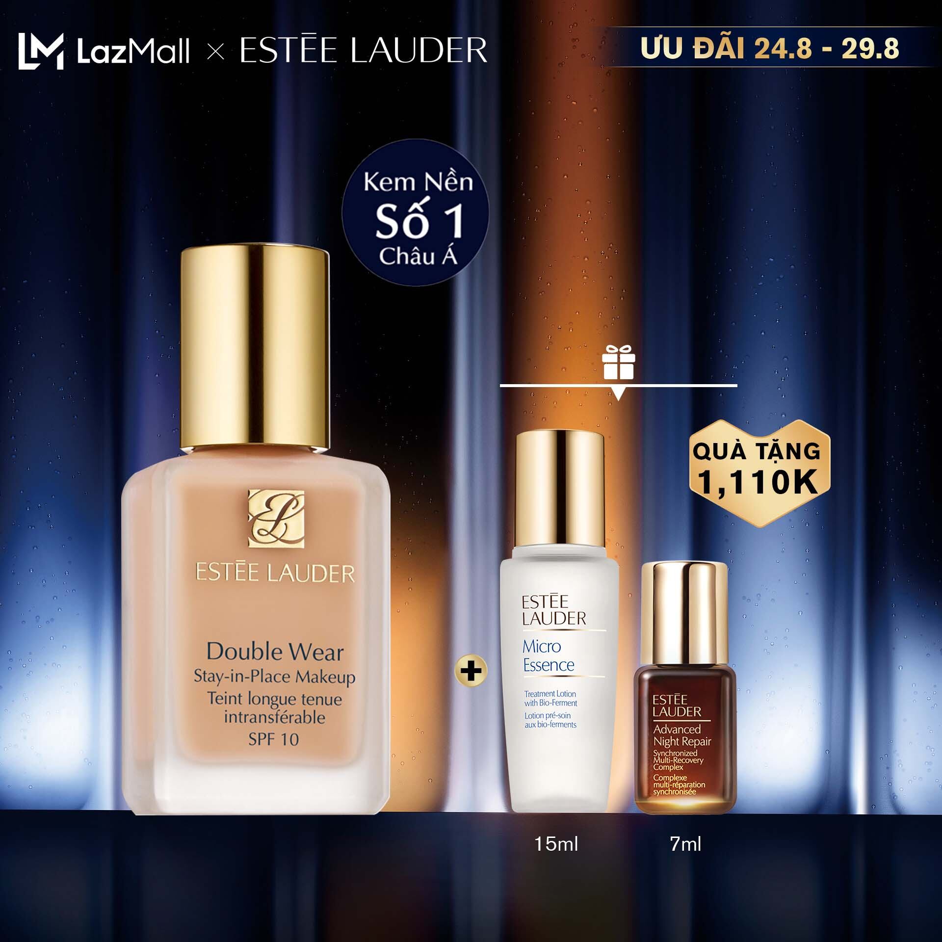 Kem nền lâu trôi Estee Lauder Double Wear Stay-in-Place Makeup SPF 10/PA++ - Foundation 30ml