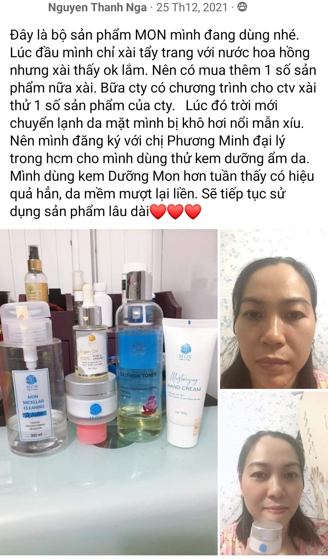 Kem dưỡng ẩm thiên nhiên MON 50ml