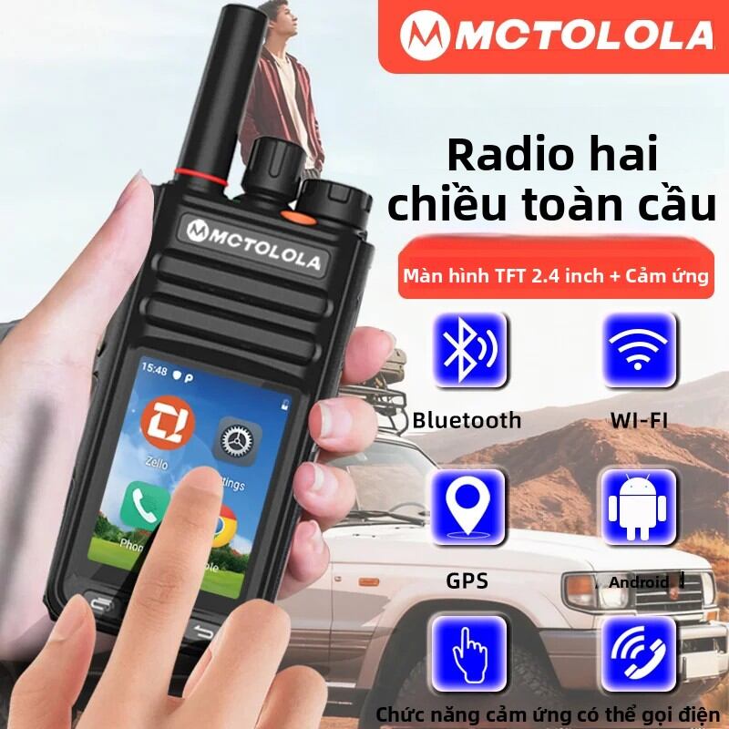 Đài Phát Thanh Ô Tô Thông Minh Motorola Android 9.1 Cảm Ứng, Tích Hợp WiFi, Bluetooth 4G, Thiết Bị Cầm Tay POC, Dành Cho Xe Tải, Vận Tải, Phạm Vi Phủ Sóng 8000km Giá 4,059,000 Đồng*Miễn phí vận chuyển