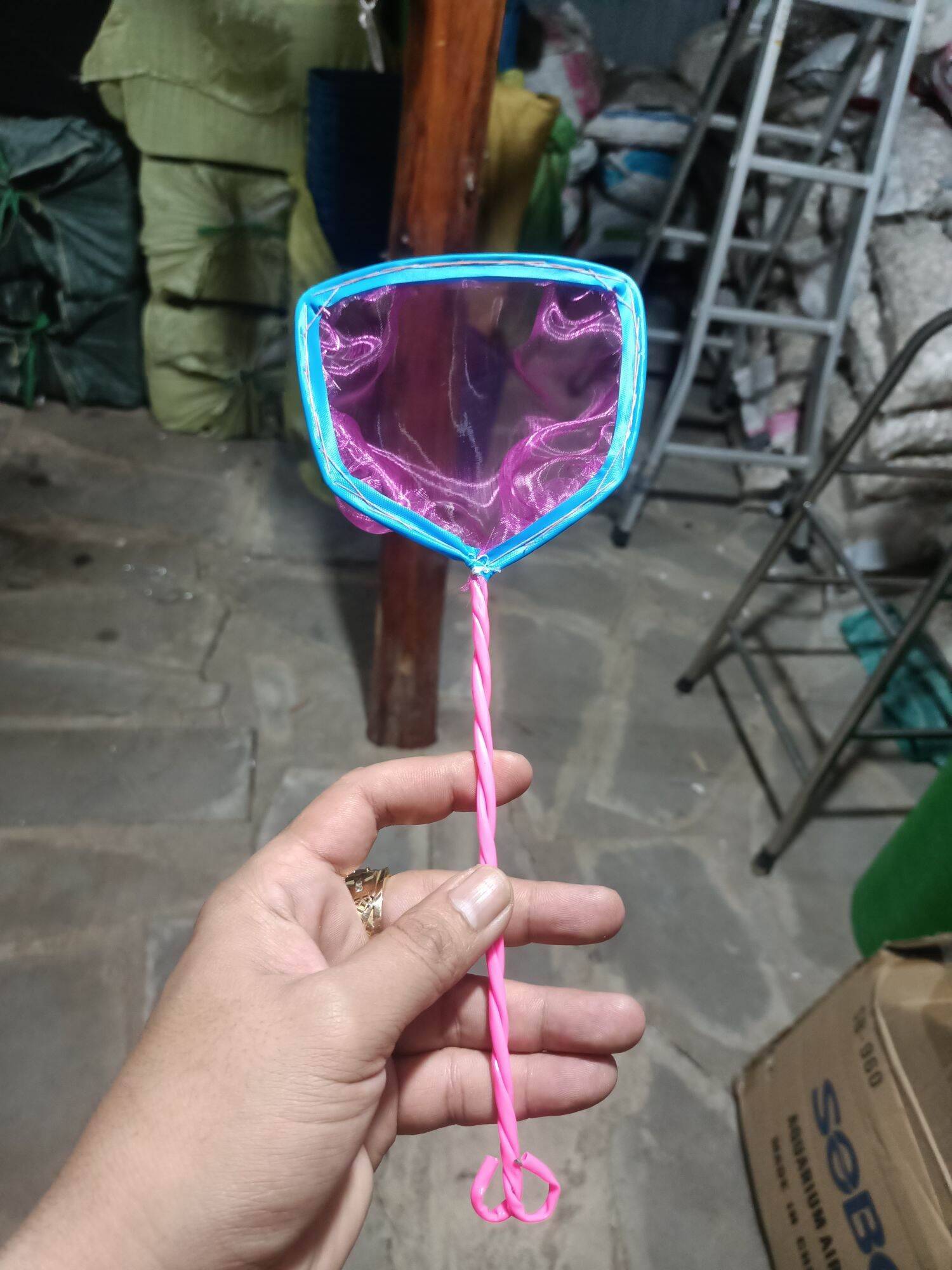 Vợt vớt cá 12cm , lưới mịn và thưa , vợt vớt bobo , lăng quăng , trứng nước