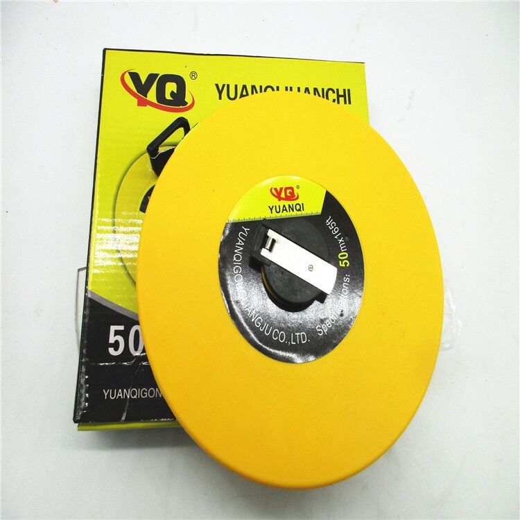 Thước dây vải cuốn 20m 30m 50m Thước cuộn hộp vàng dụng cụ đo công trình