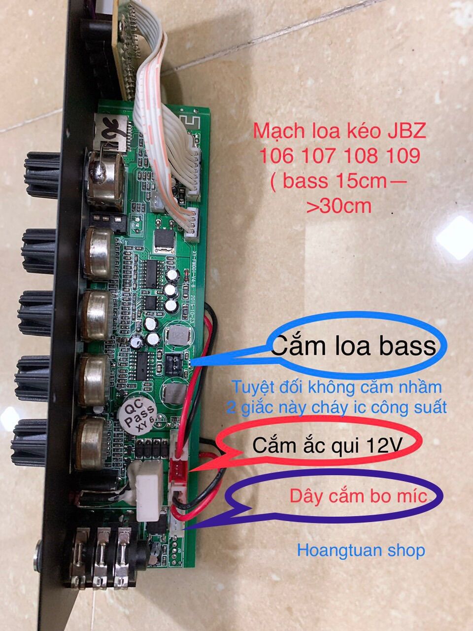 Combo mạch jbz và nguồn 15V2A
