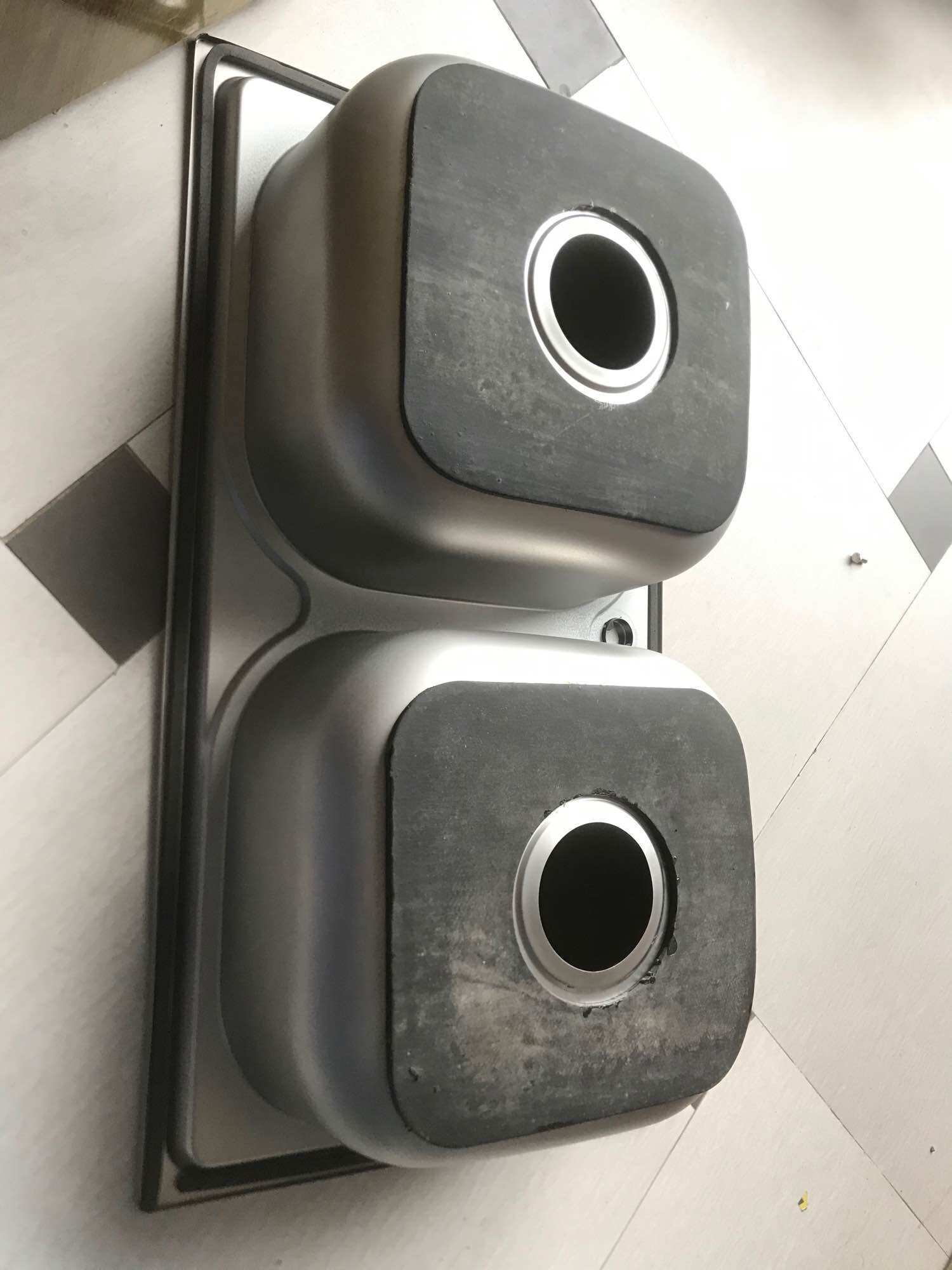 Chậu rửa bát 2 hố inox 78x43x18