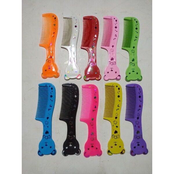 🔥Combo sỉ_ 50 cái Lược NHỎ, Hình Mèo ( dài 14cm)