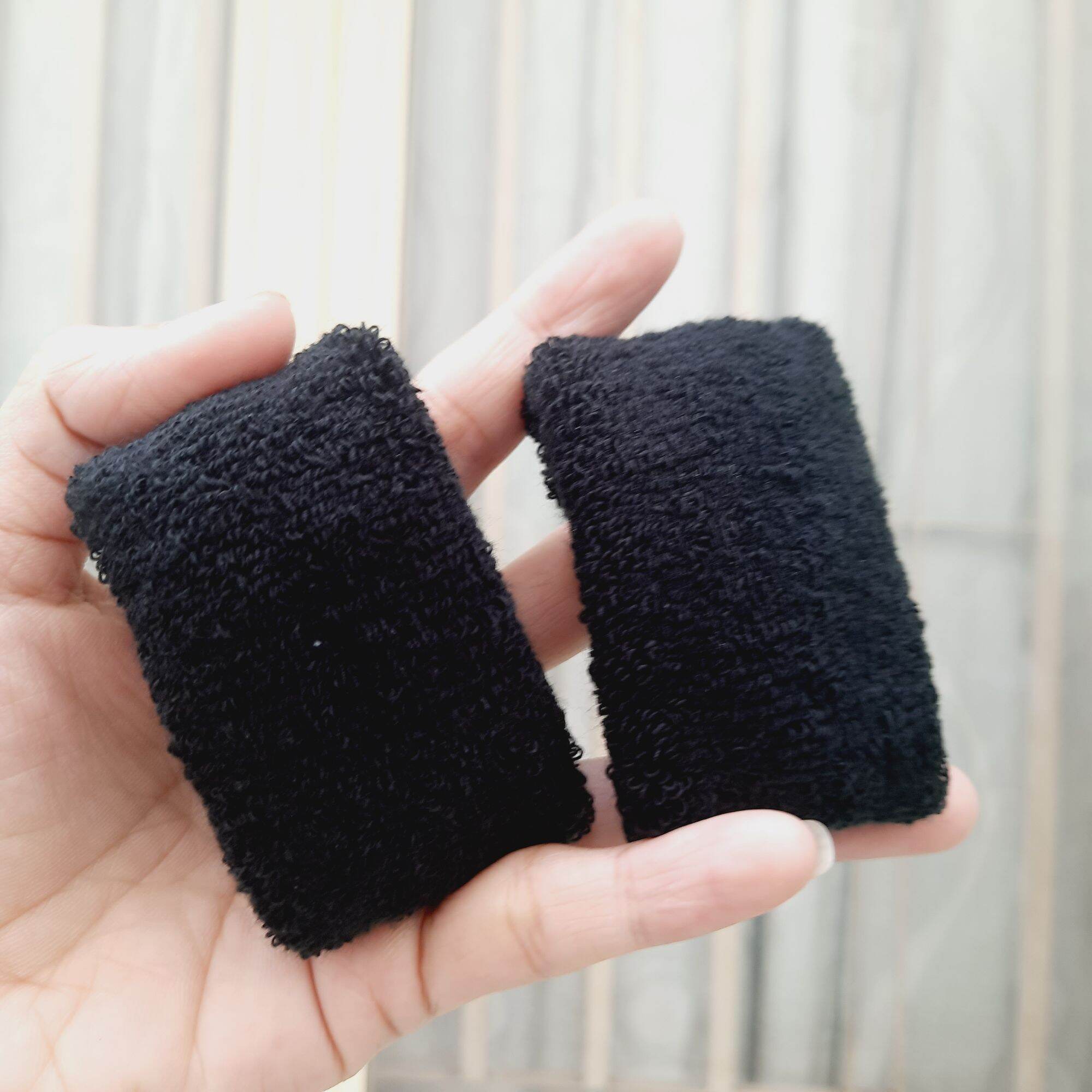 Túi 6 Len cột tóc đen loại dày trơn mã 340 (Kt: bản 4-4.5cm)