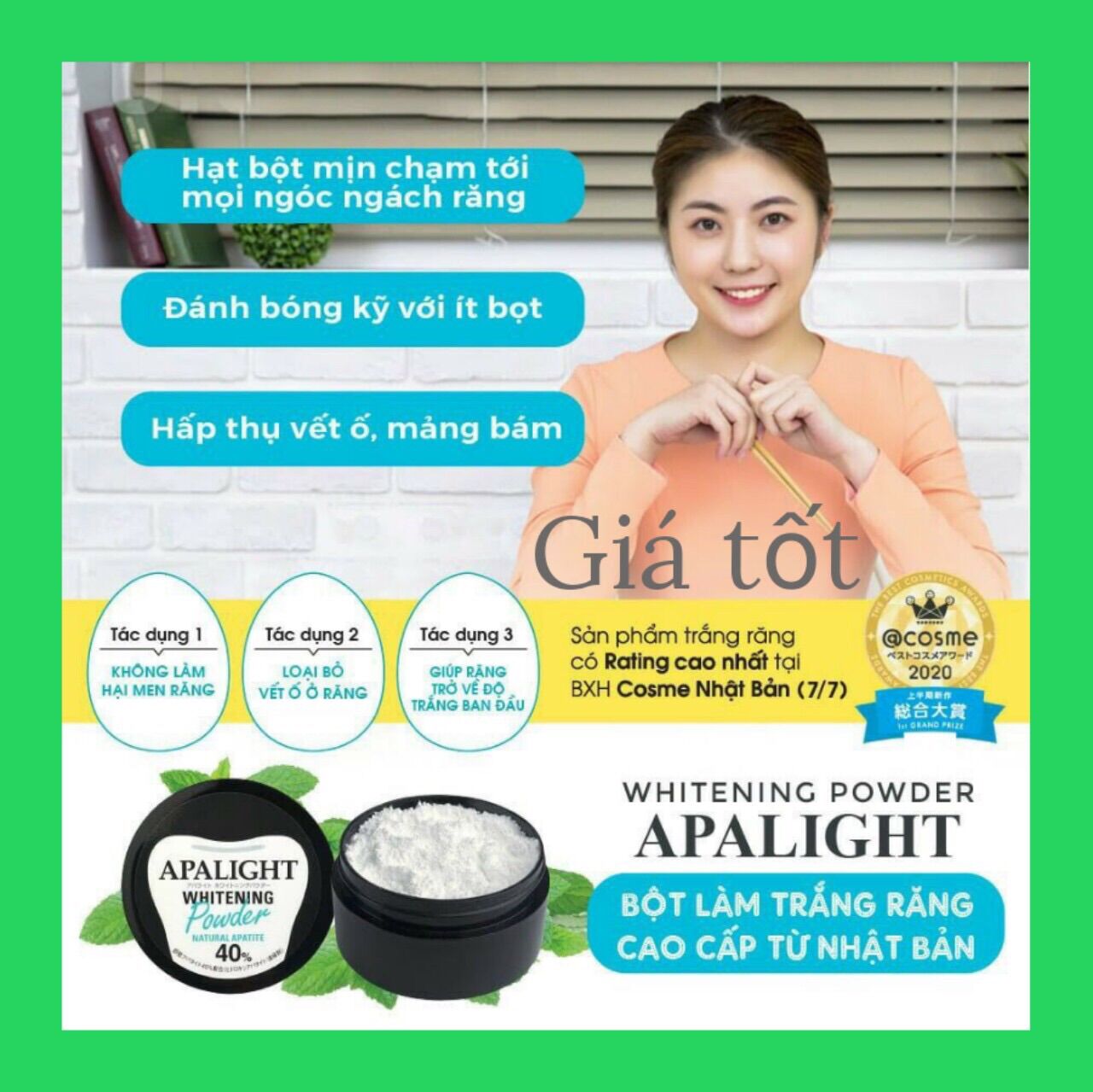 Bột tẩy trắng răng APALIGHT Chính hãng