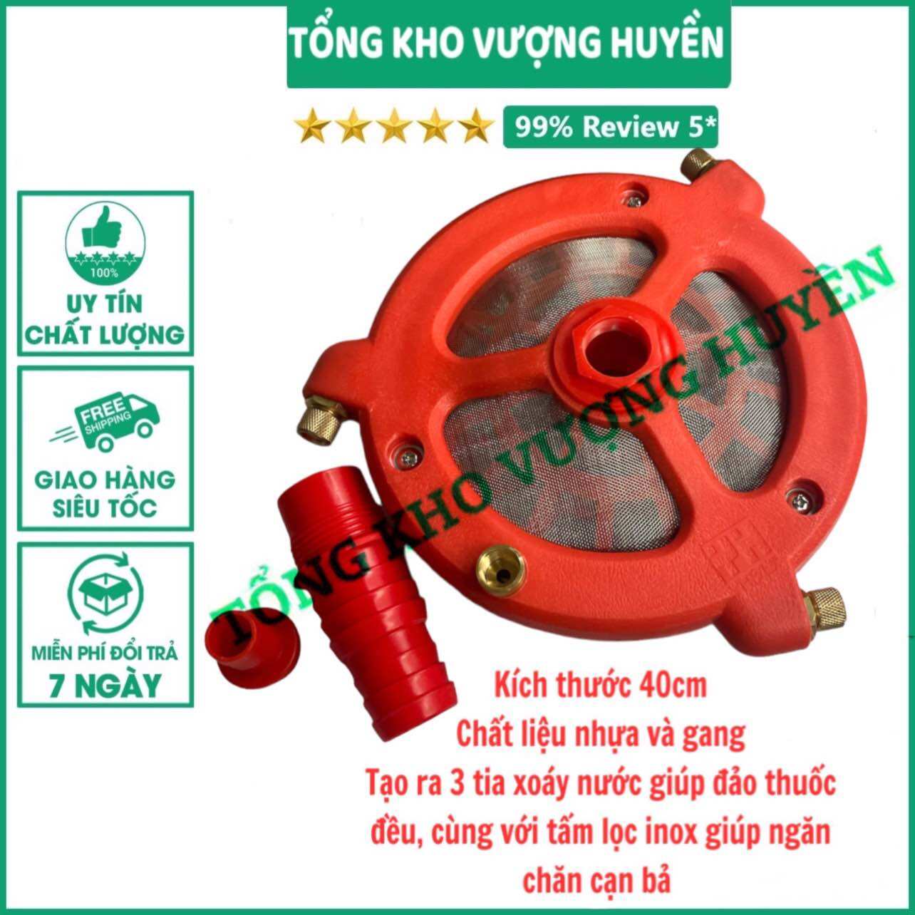 Bộ đảo trộn thuốc sâu, phân bón lớn sử dụng 3 béc.