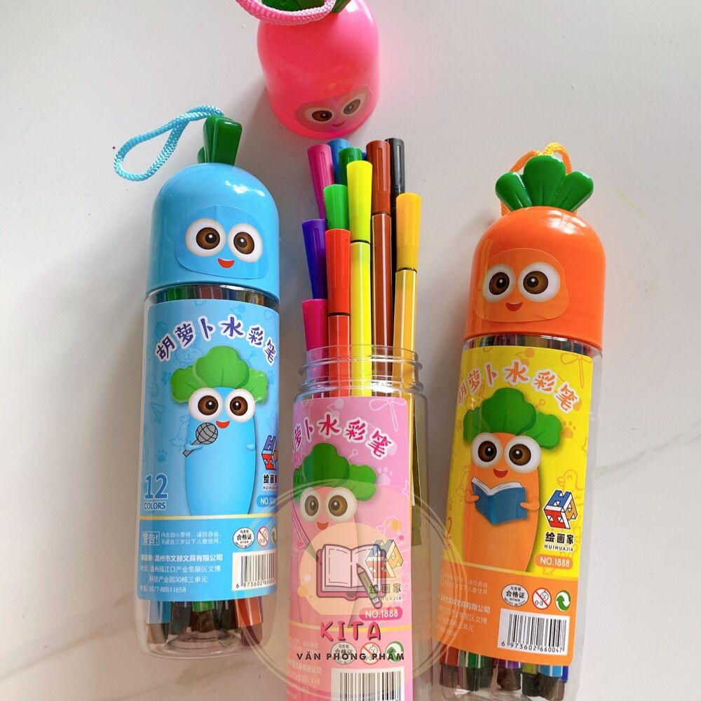 Hộp Viết Lông Màu 12 Màu