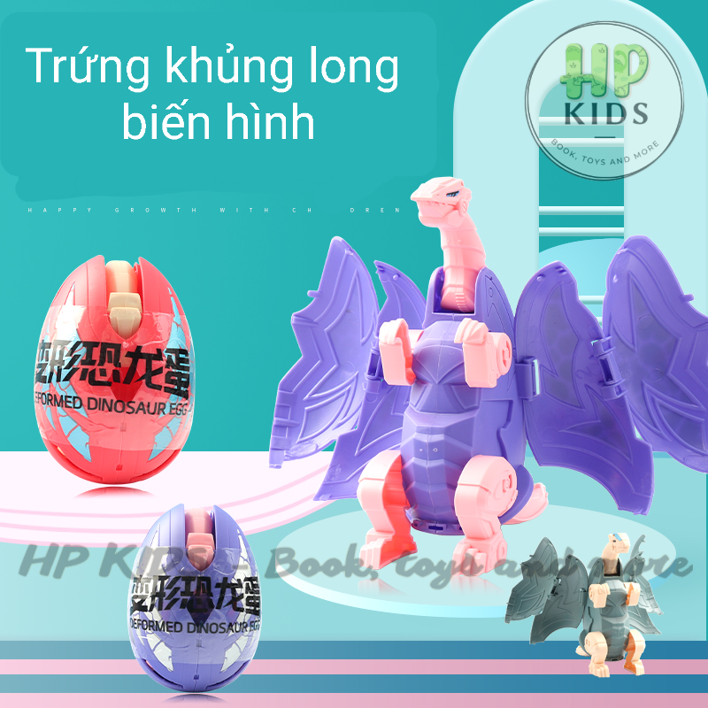 Đồ chơi trứng khủng long biến hình size to cho bé trai bé gái