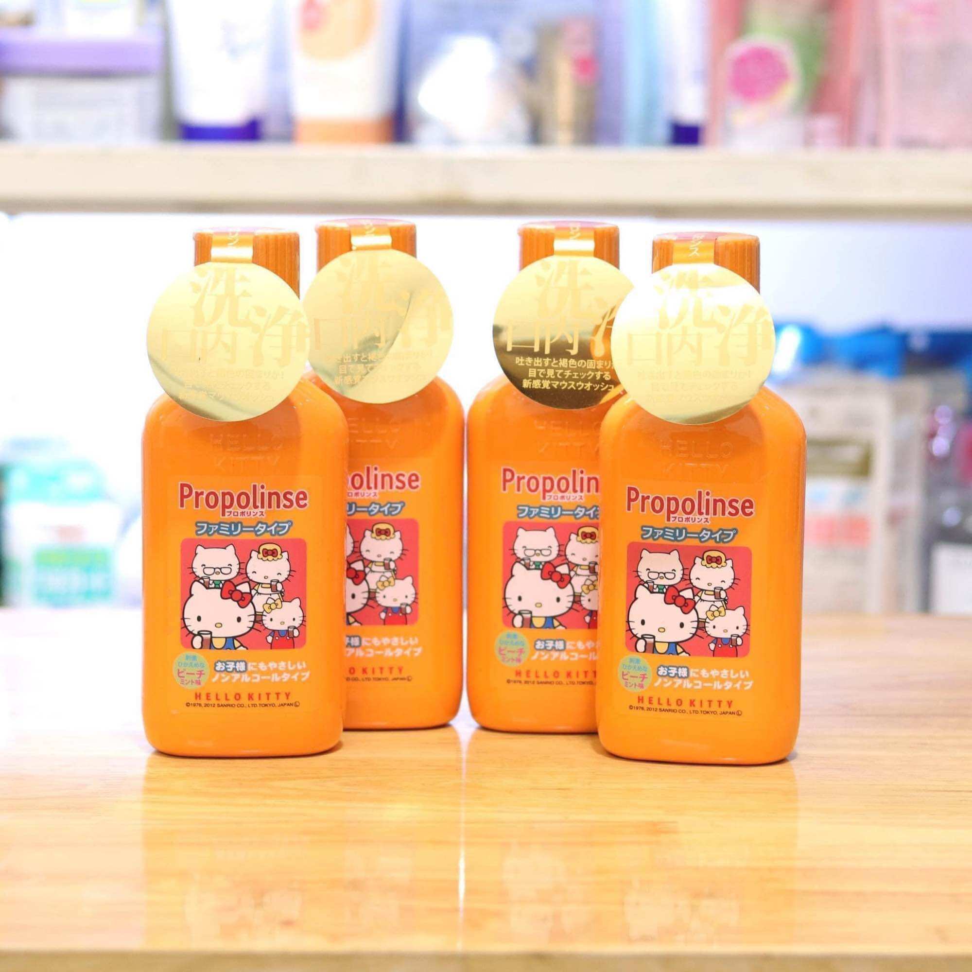 Nước súc miệng Hello Kitty Propolinse Nhật Bản 400ml cho bé