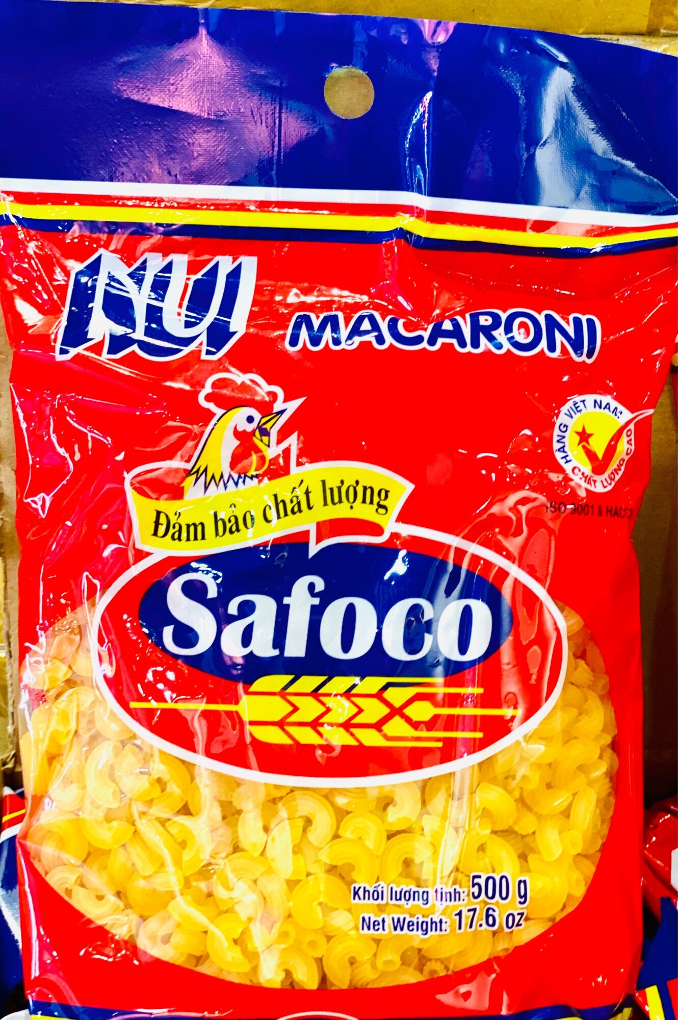 Nui tôm khô hiệu safoco 500g