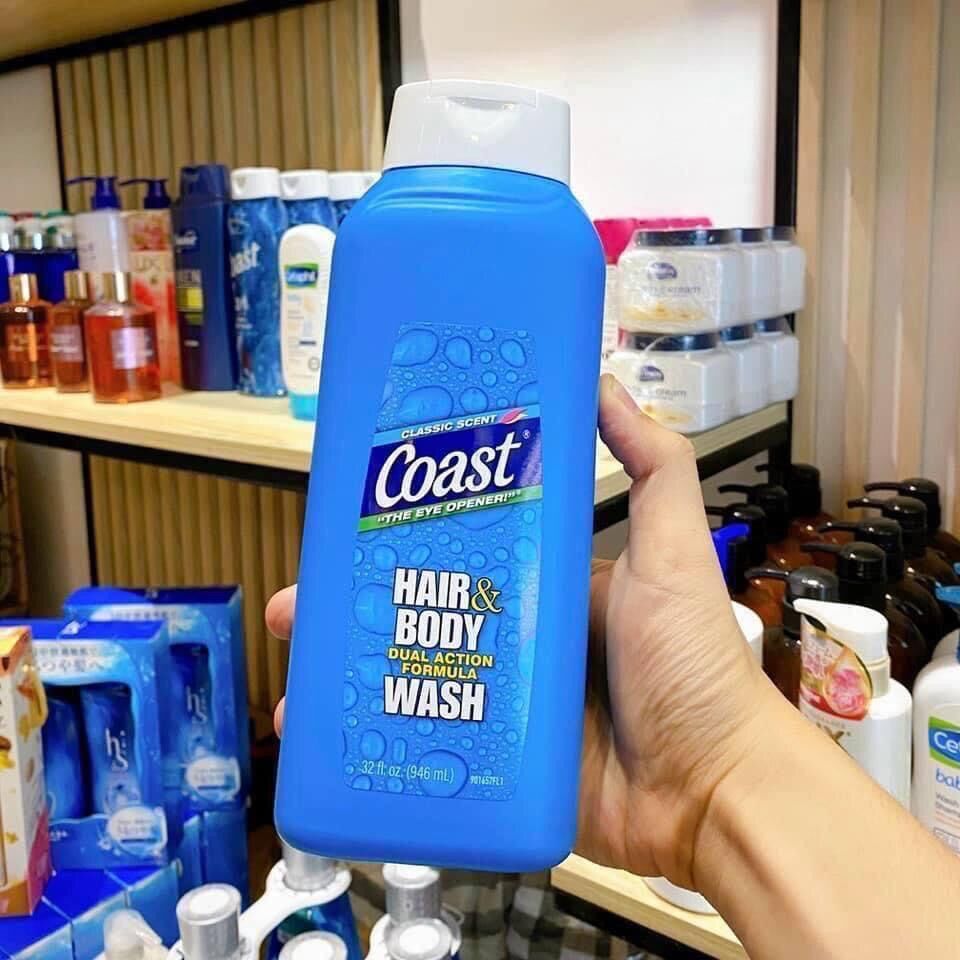 Sữa Tắm Gội Coast Mỹ 946ml 2 in 1