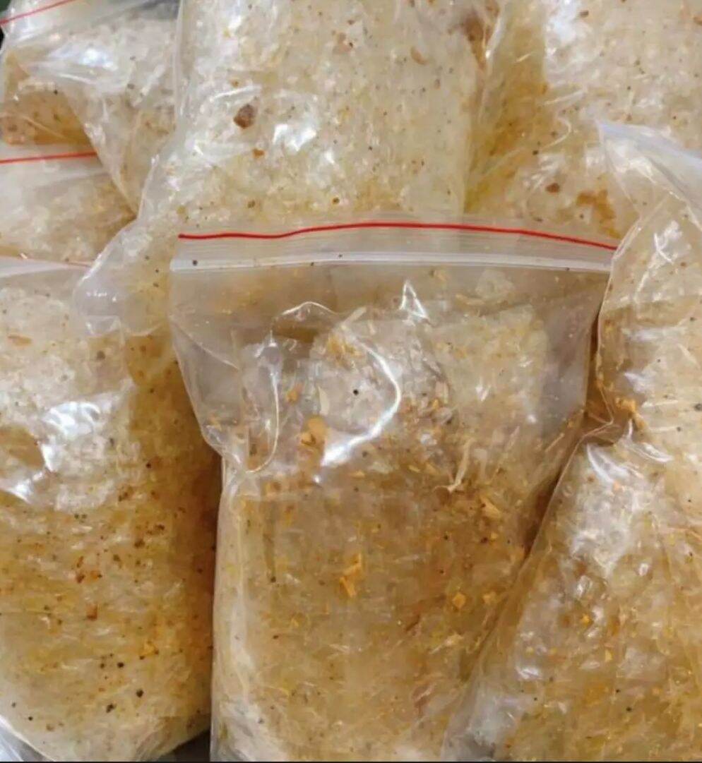 100gr bánh tráng vuông trộn tỏi siêu ngon siêu rẻ