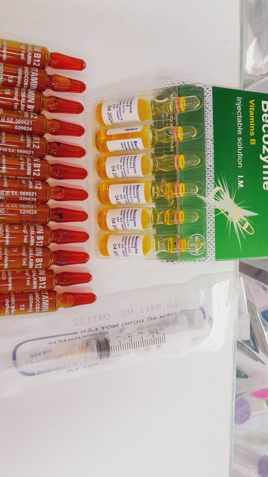 [Combo 24 ống] Becozym + B12 tăng lực gà chọi,thú cưng