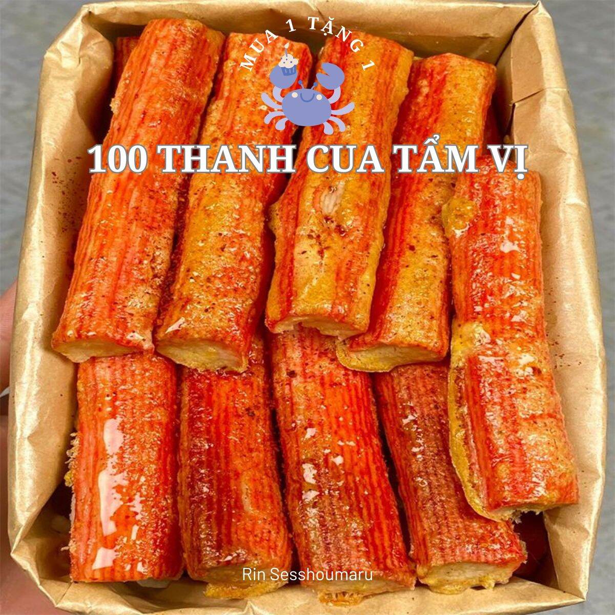100 thanh cua ăn liền tẩm vị ít béo