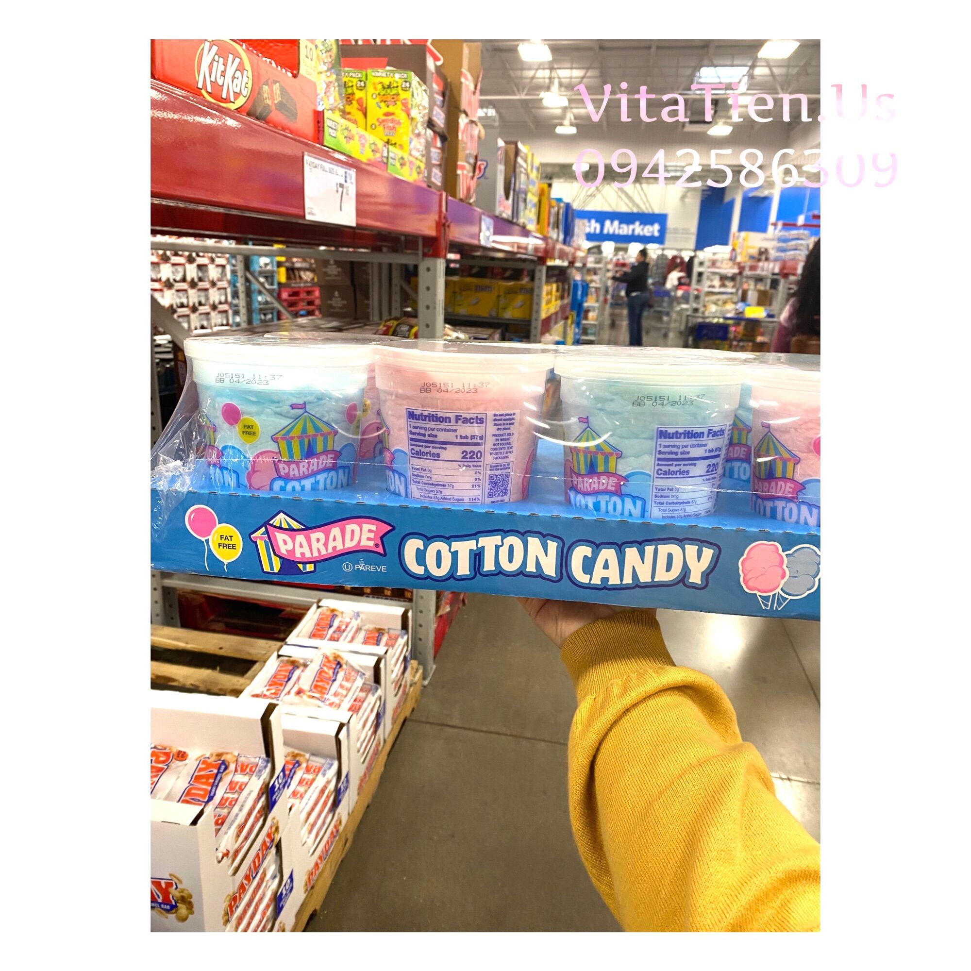 Kẹo bông gòn Mỹ Cotton Candy Parade_ Hàng nhập từ Mỹ