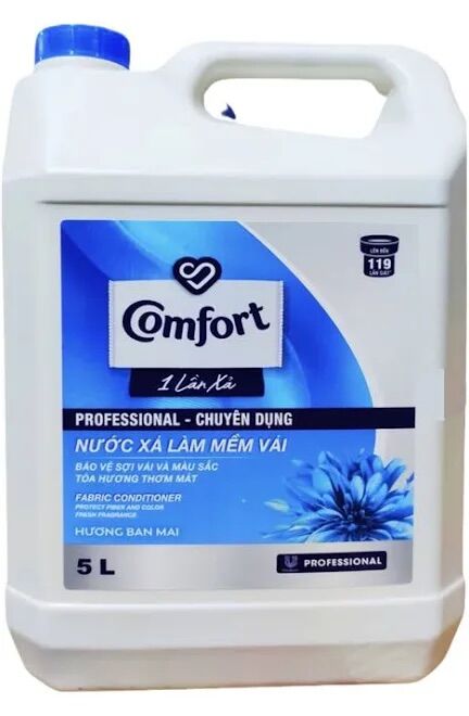 Nước xả vải comfort đậm đặc chuyên dụng can 5l - cam kết chính hãng