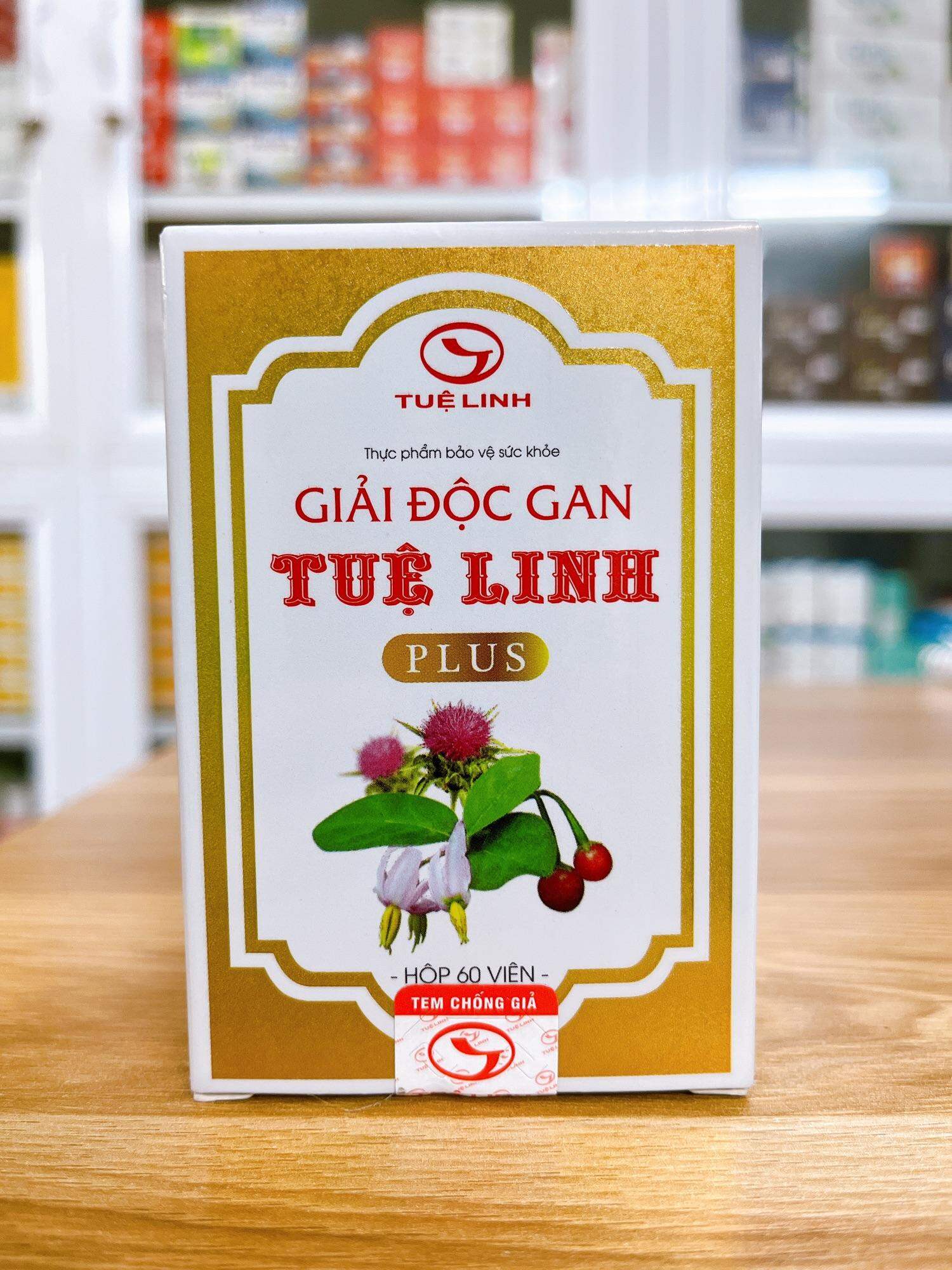 Giải Độc Gan Tuệ Linh Plus giúp hạ men gan, giải độc gan (Lọ 60 viên)