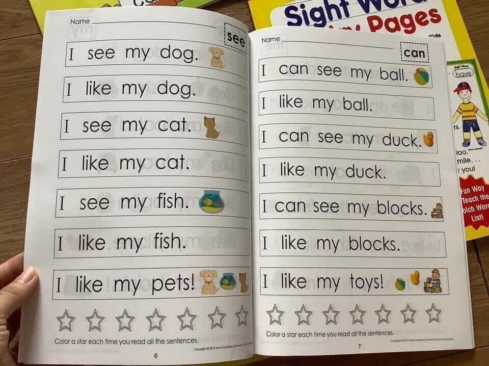 Sight word- 4Q-tặng file nghe audio