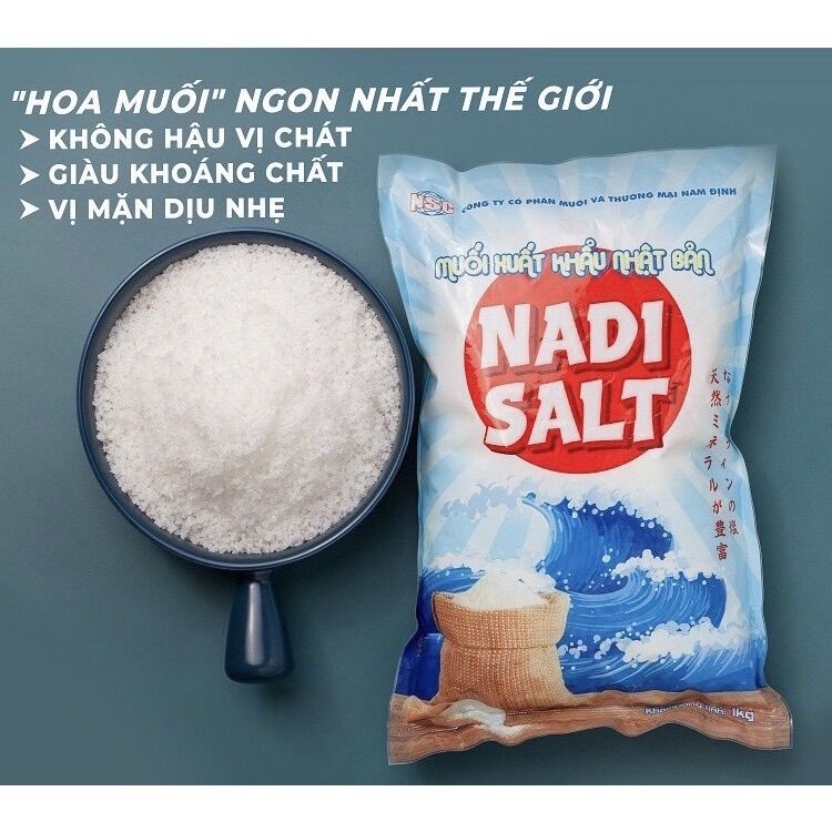 Muối biển thô xuất Nhật Nadi salt - 1KG