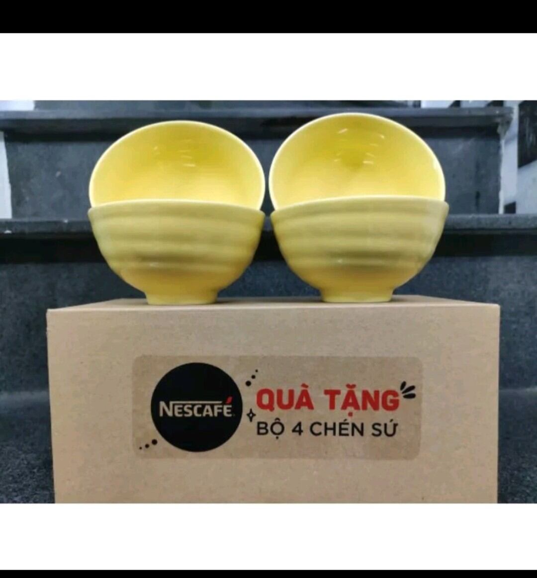 Bộ 4 chén sứ nestle