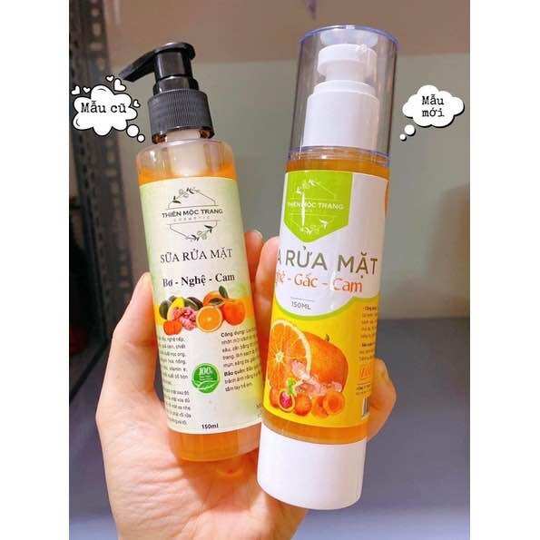 Sữa Rửa Mặt NGHỆ - GẤC - CAM