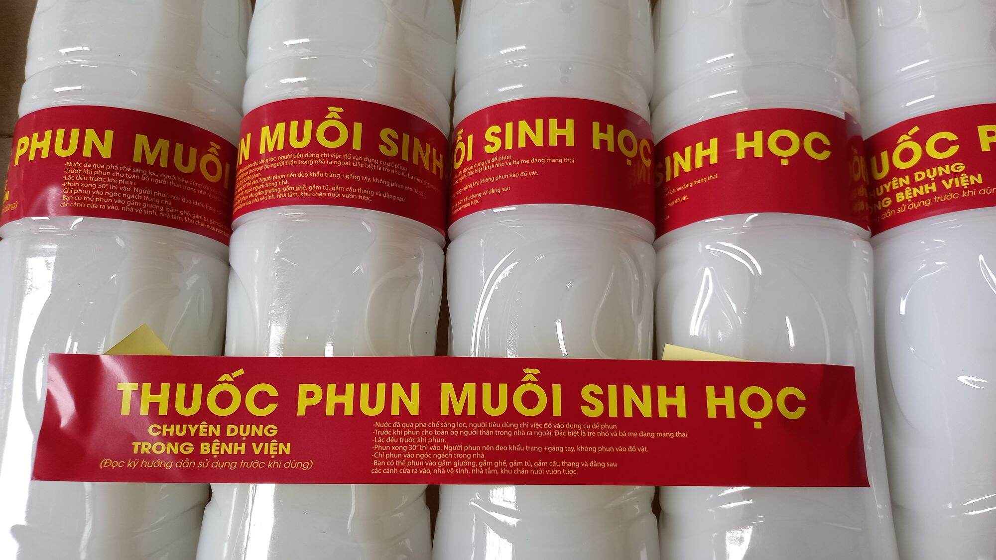 Phun muỗi y tế đậm đặc chai 1,5 lít, phun muỗi sinh học hiệu quả