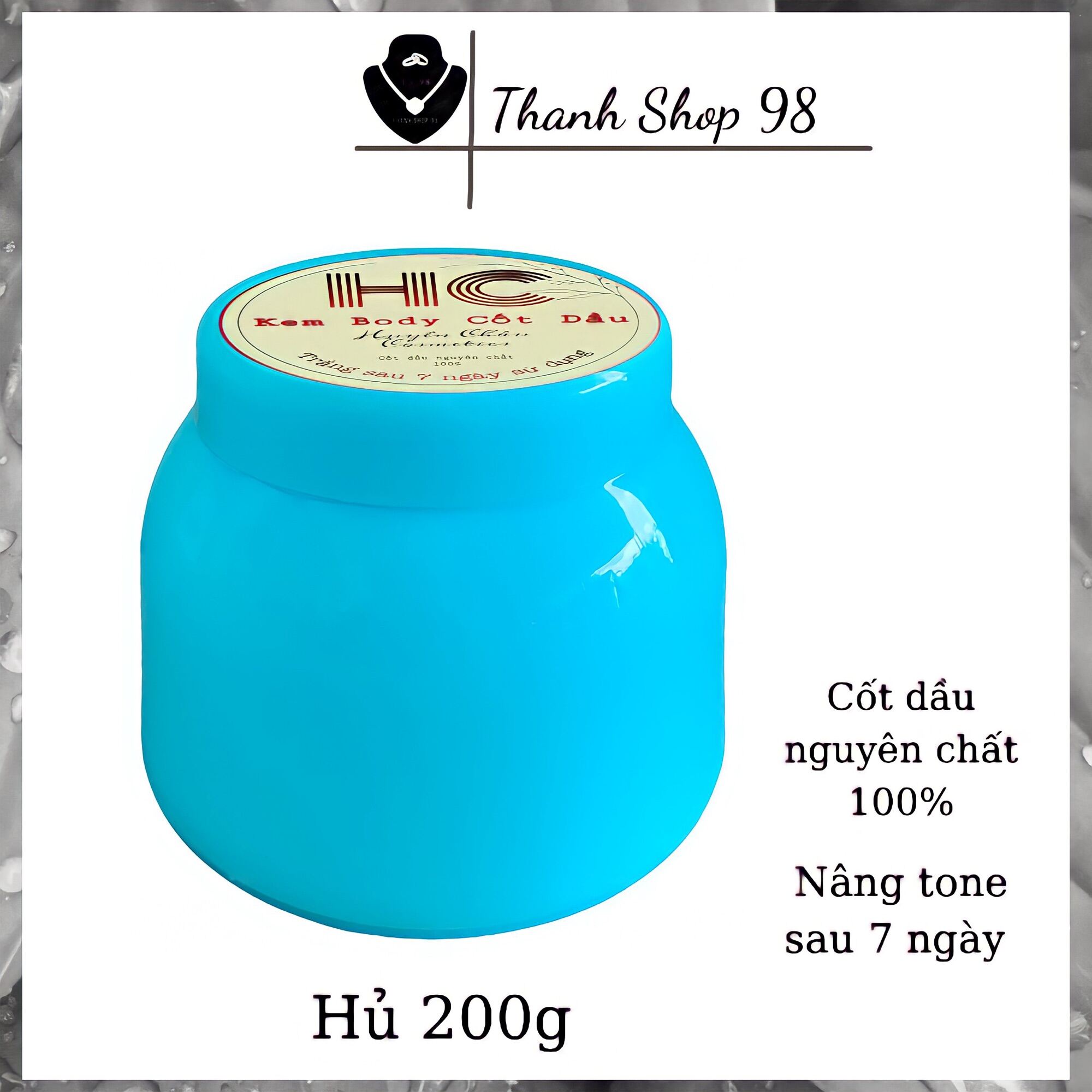 [Hcm]Kem Body Cốt Dầu Dưỡng Da Nguyên Chất Trắng Mịn Da Huyền Châu Cosmetics An Toàn Hiệu Quả