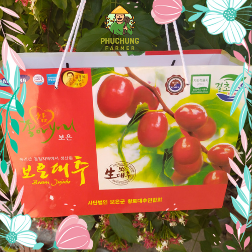 Hàng cao cấp táo đỏ hàn quốc hộp 1kg tặng túi xách kèm theo - ảnh sản phẩm 7
