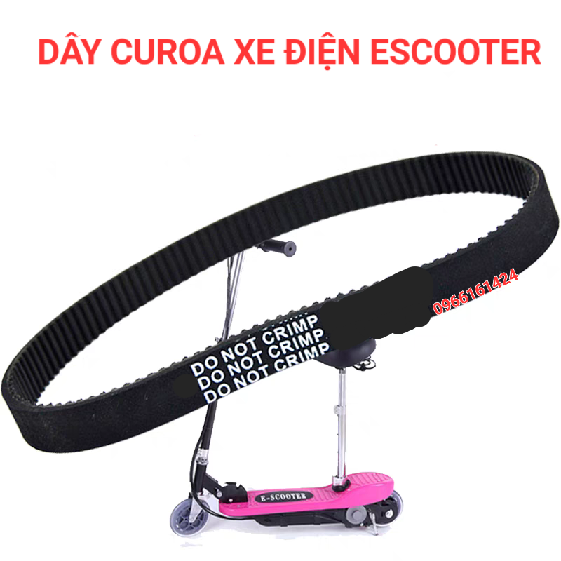 Dây curoa xe đạp điện mini e scooter thay thế dây curoa 3M 384 12