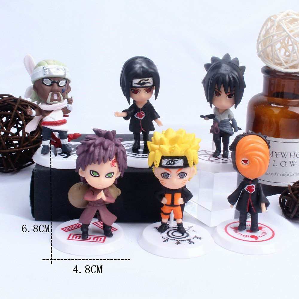 Mô hình Naruto chibi  nhân vật Naruto Sasuke Sakura Gaara Itachi Kakashi Hinata Jiraira ... Figure A