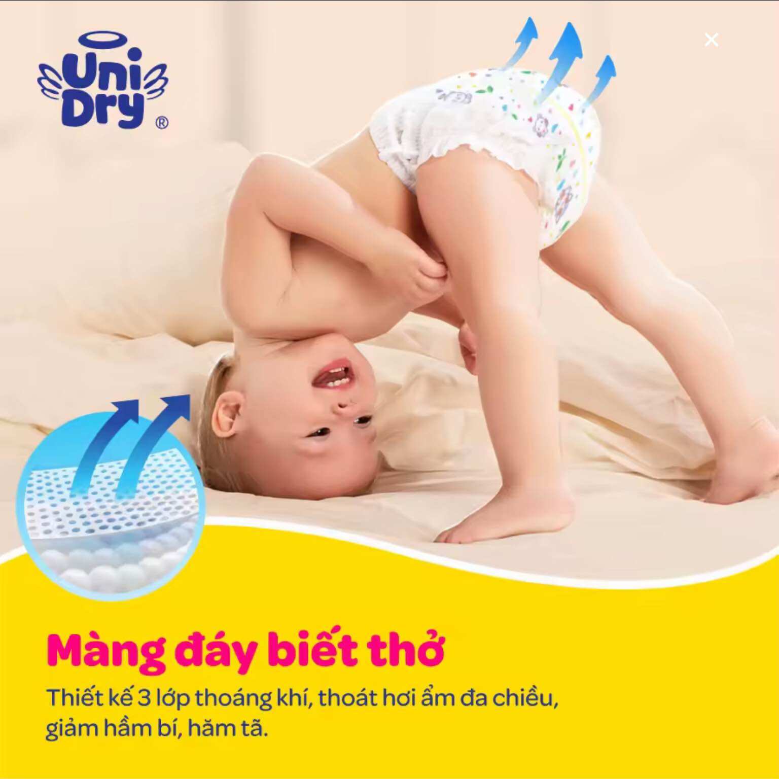 Tã dán Unidry M46  Cho Bé Từ 6-11kg - Date luôn mới