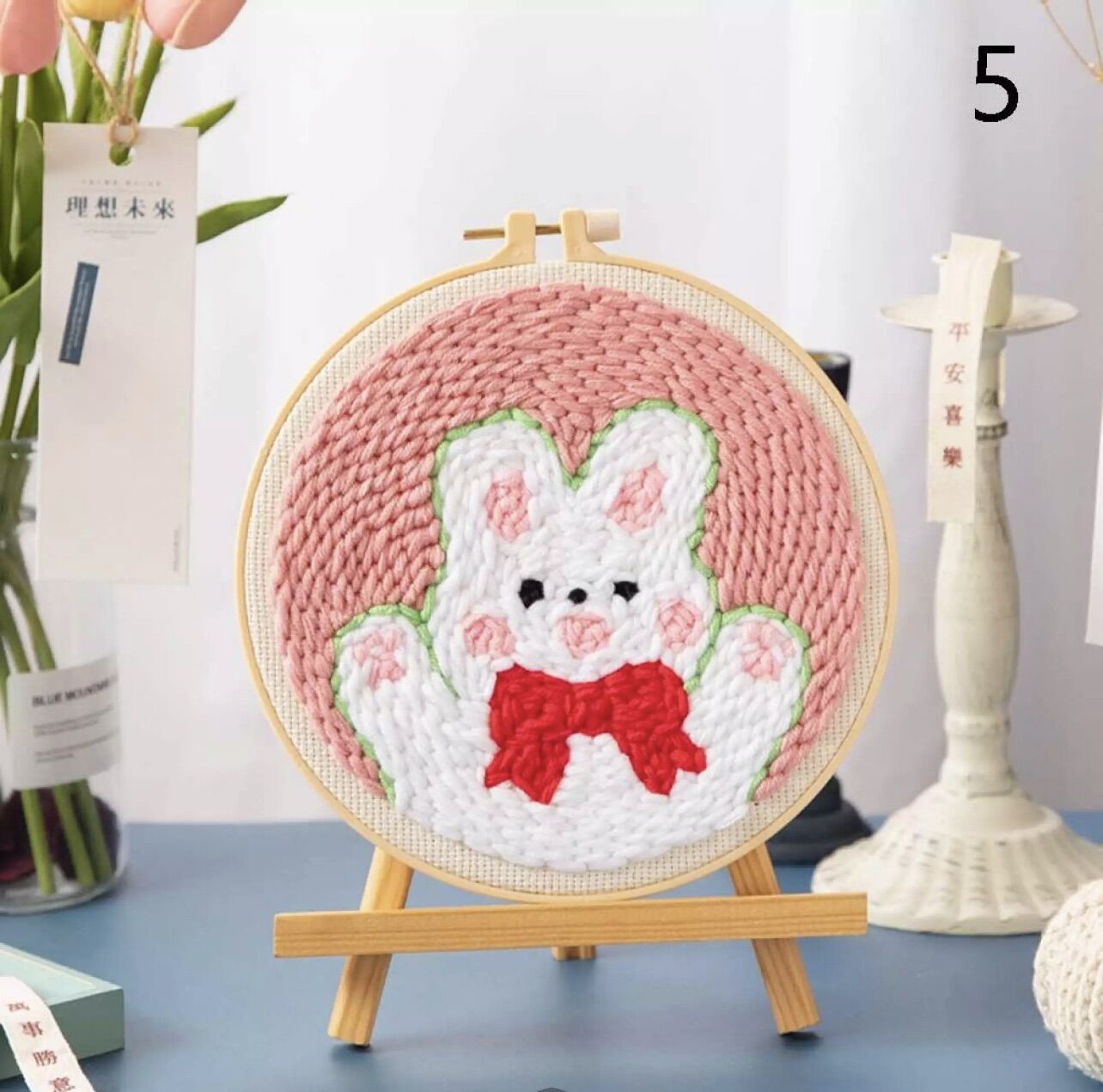 [HCM]Bộ Len Xù Động Vật Dễ Thương - Punch Needle Decor