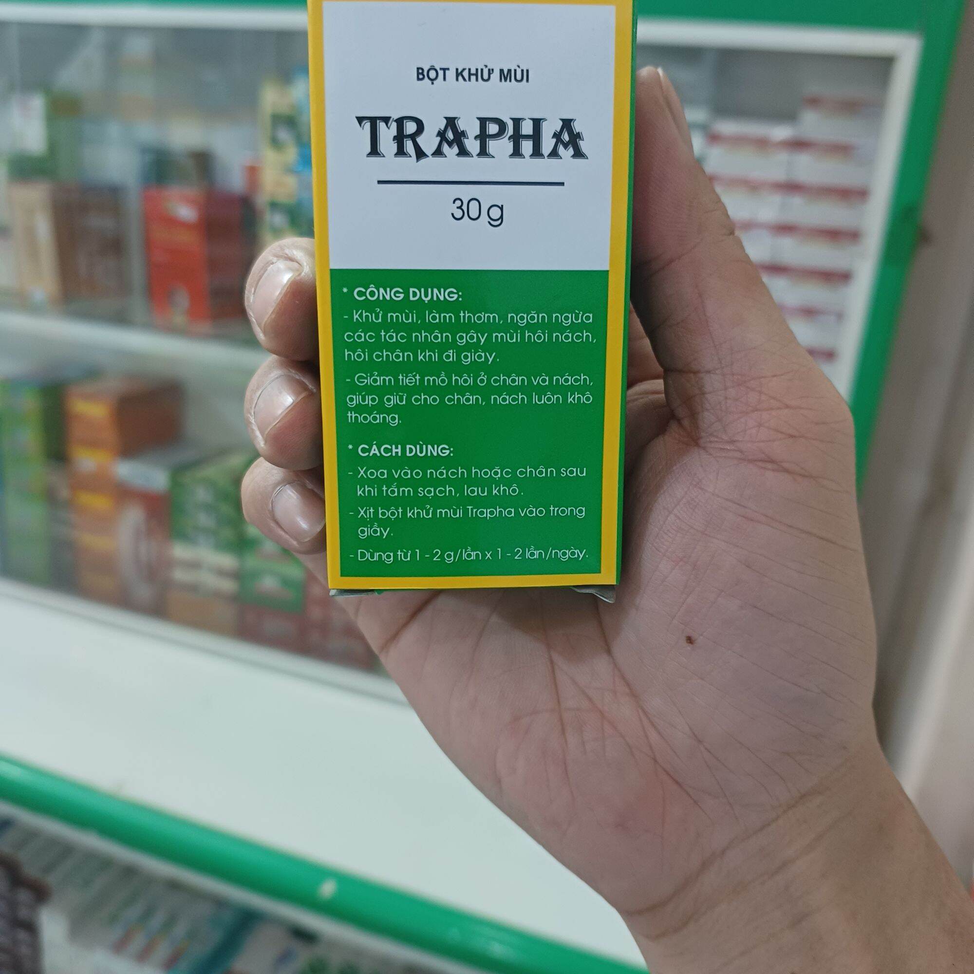 Bột khử mùi trapha 30g