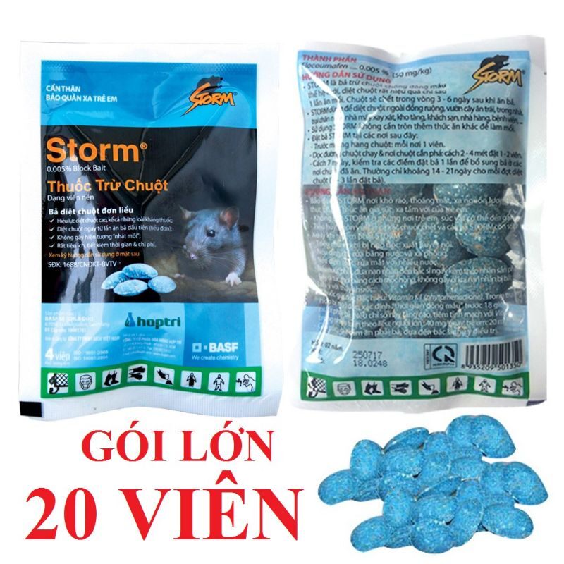 20 ... viên kẹo bả bẫy chuột storm hiệu quả 100%