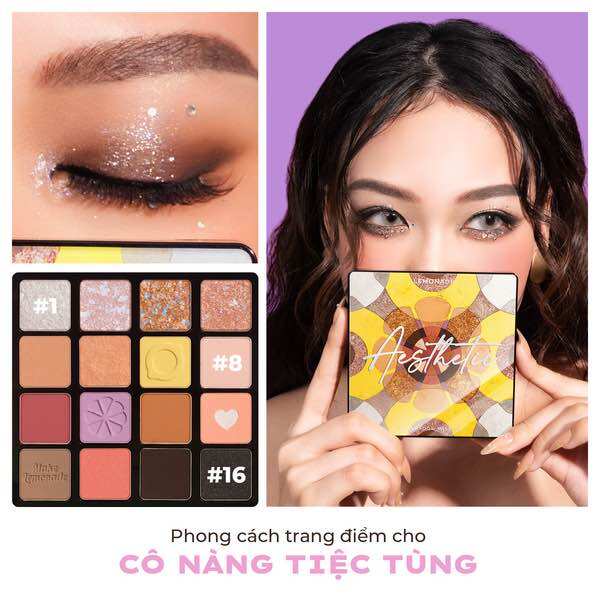 Bảng phấn mắt Lemonade Aesthetic Eyeshadow Palette Version 2 20.8g