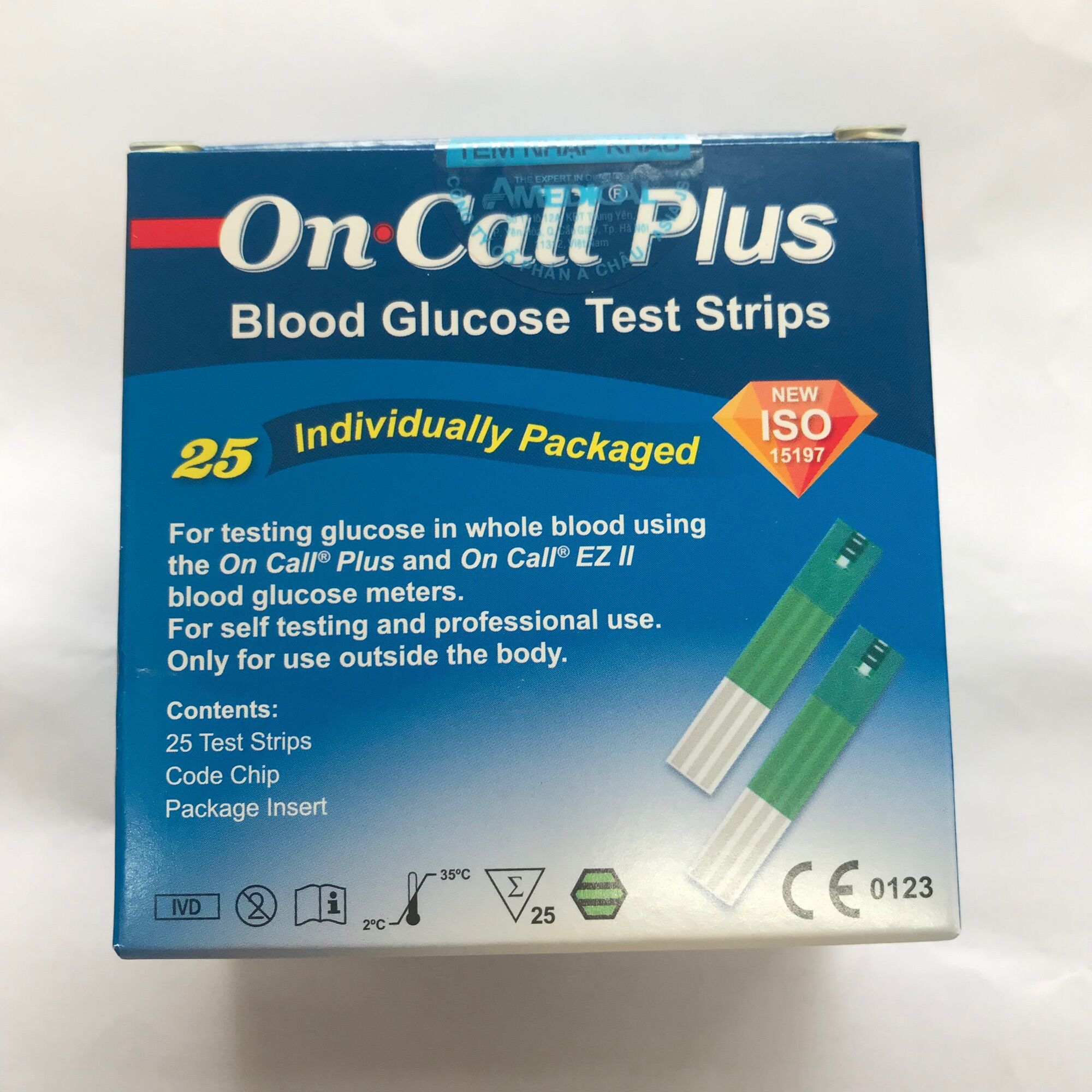 Que thử đường huyết On Call Plus