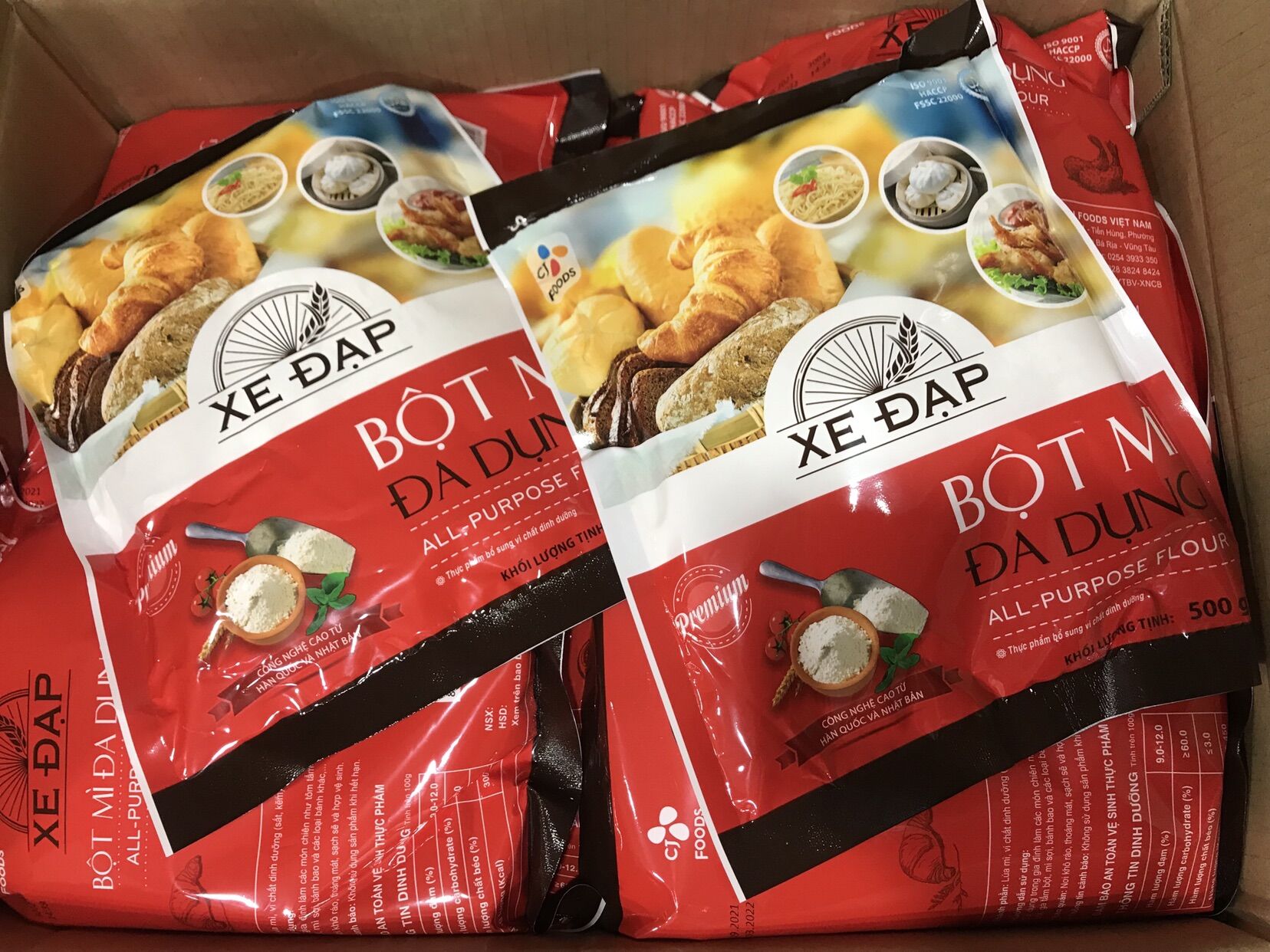 Bột mì đa dụng Xe đạp 500gr