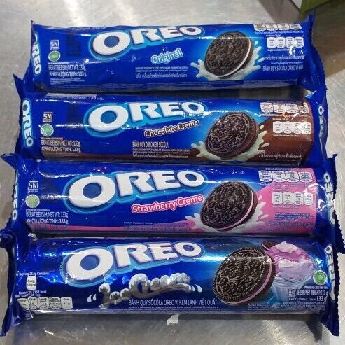 Bánh quy Oreo hương vani thỏi 133g