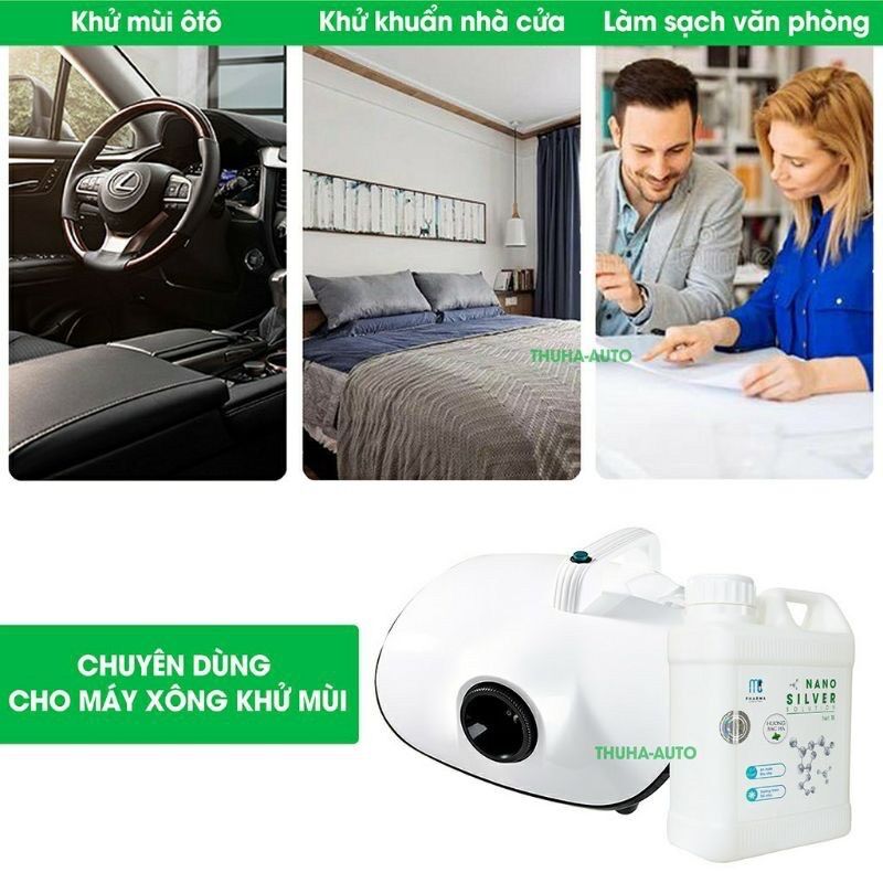 DUNG DỊCH PHUN KHÓI KHỬ KHUẨN NANO SILVER ( Can 1L)