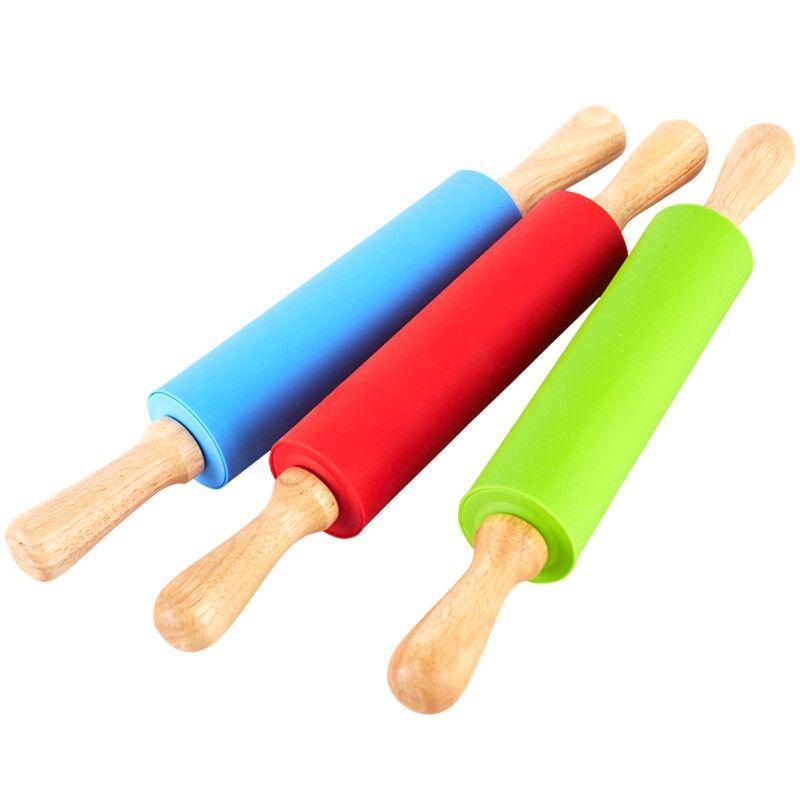 Cán lăn bột silicon 38cm