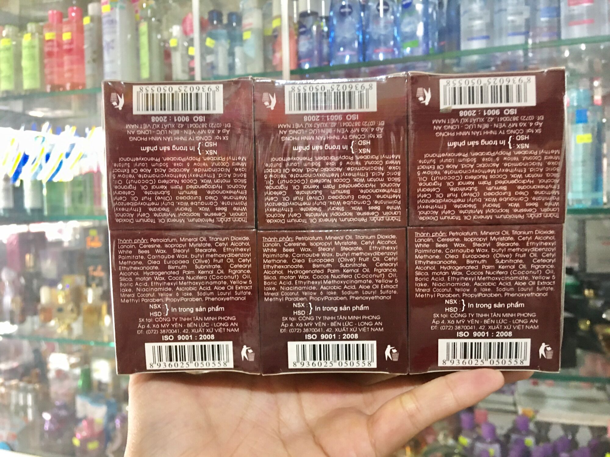 Sỉ 1 lố 12 hủ kem nâu dưỡng trắng da hủ 3 gram (hàng việt r.ẻ)