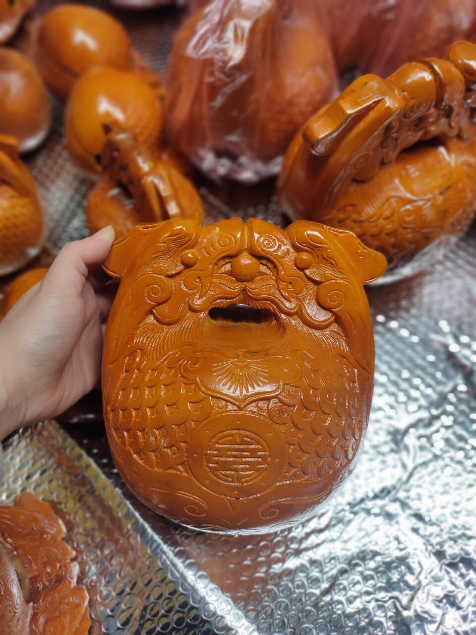 Mõ gỗ mít lõi hàng đặc biệt ( 3 tay, Đk = 18cm )