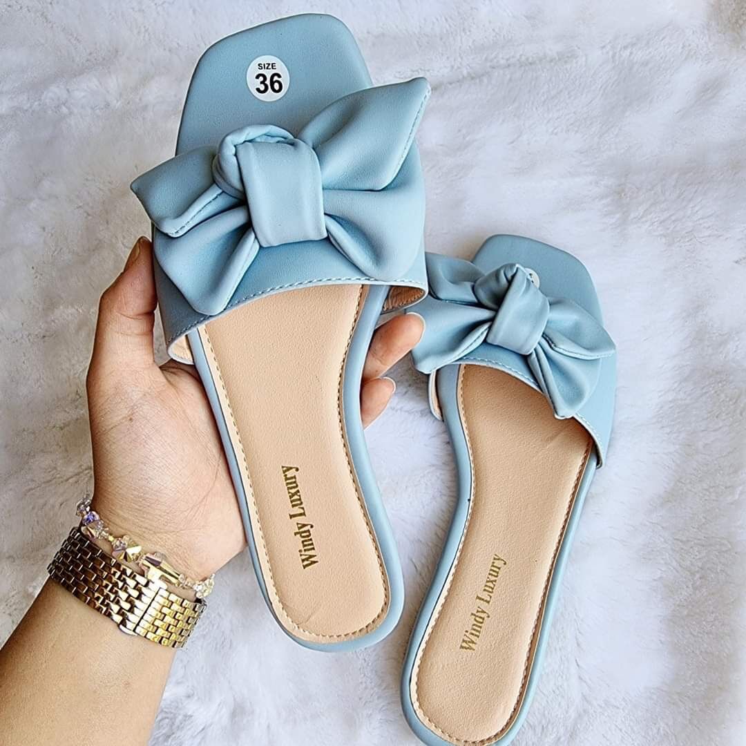 Dép nữ đính nơ luxury cao cấp