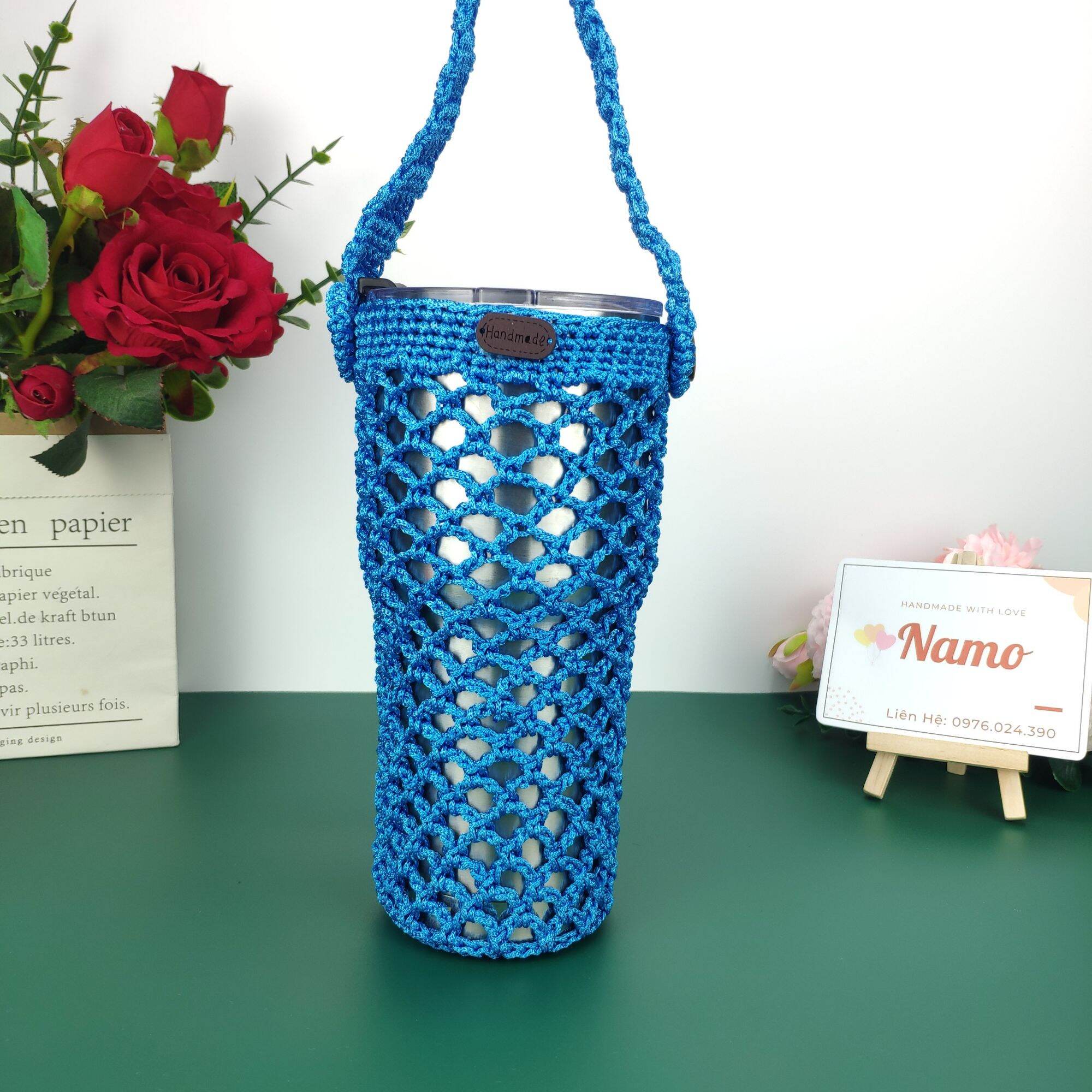 Túi đựng ly giữ nhiệt size 900ml handmade